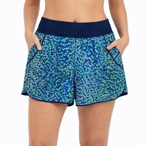 Lands End Swim Size 12 Board Skort Tropical Lands' End